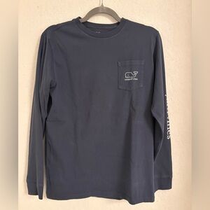 Vineyard Vines Men's Navy Long Sleeve Tee
